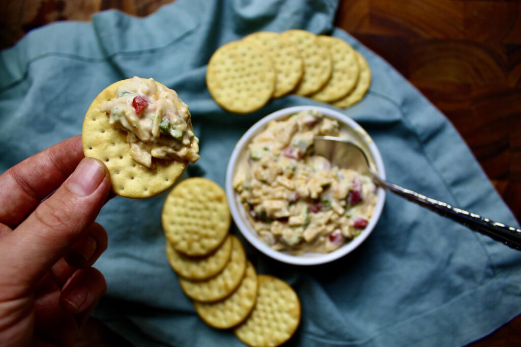 Blistered Hot Pepper and Pimento Cheese Spread