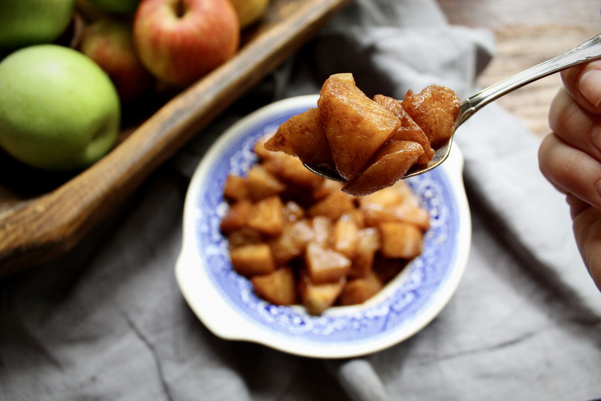 Stewed Apples with Cinnamon & Brandy - Sow The Table