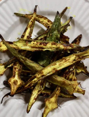 air fryer black pepper and turmeric okra