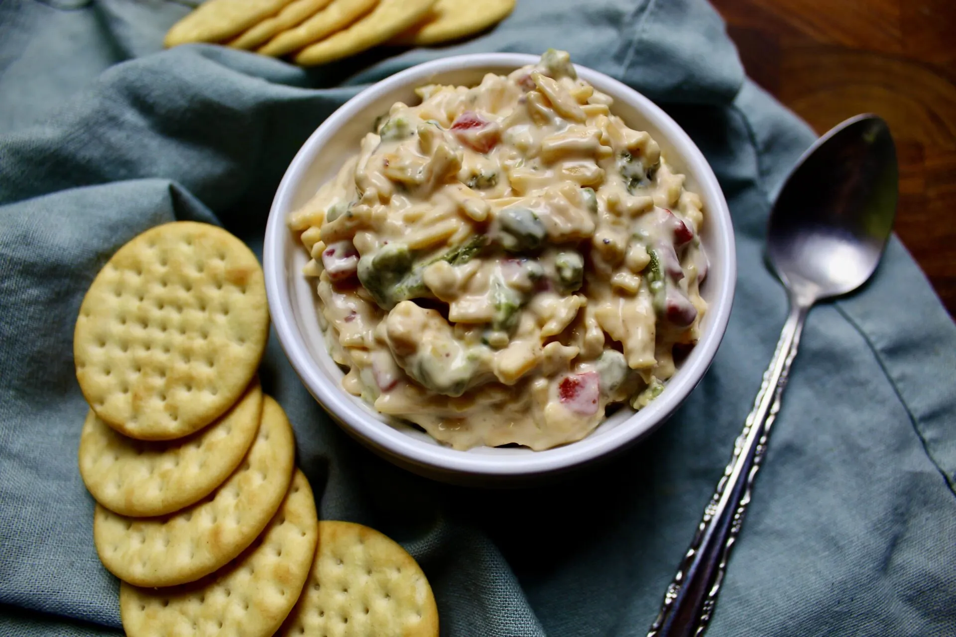 Blistered Hot Pepper and Pimento Cheese Spread