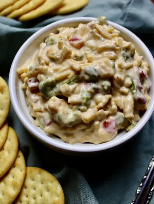 Blistered Hot Pepper and Pimento Cheese Spread