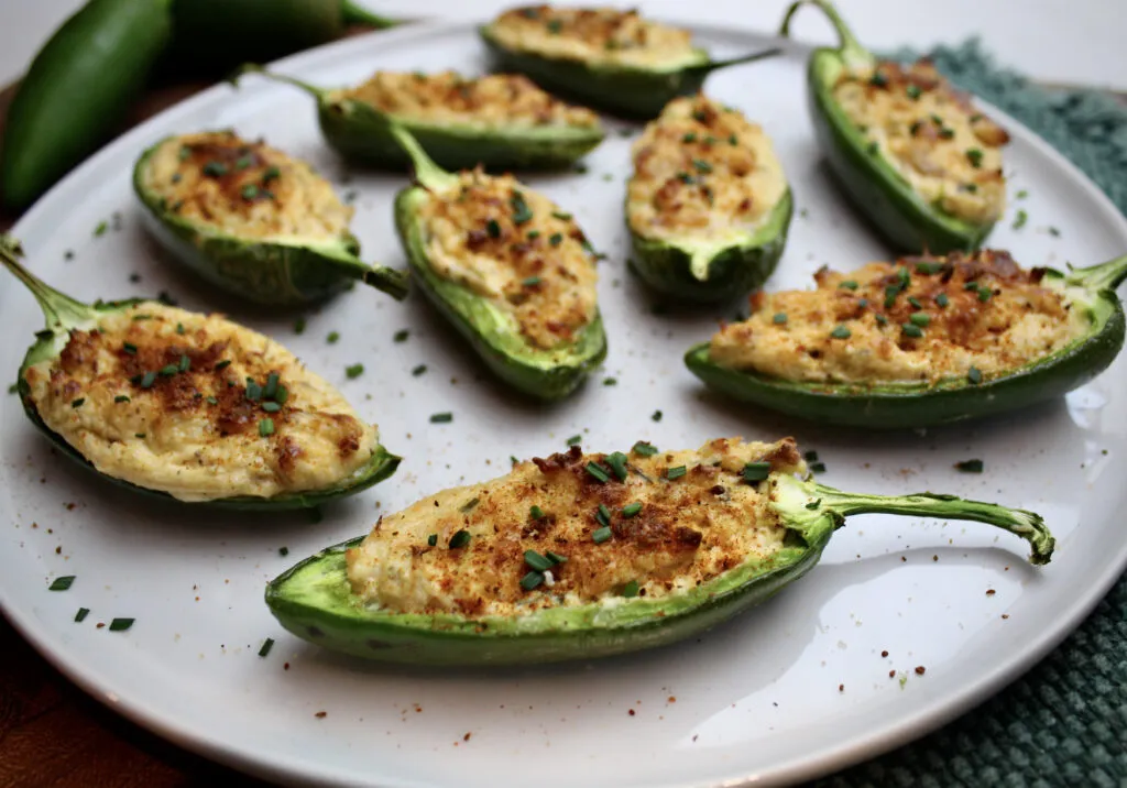Crab Stuffed Jalapeño Poppers. If you're a fan of crab dip, this is a must try appetizer for your next Friday movie night!