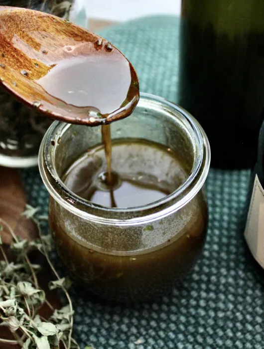 The perfect Balsamic Vinaigrette recipe for salads, marinades, sandwiches, wraps, and more. Super simple & ready in less than 5 minutes!